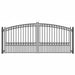 Aleko Steel Dual Swing Driveway Gate - PARIS Style - 14 x 6 Feet DG14PARD Aleko