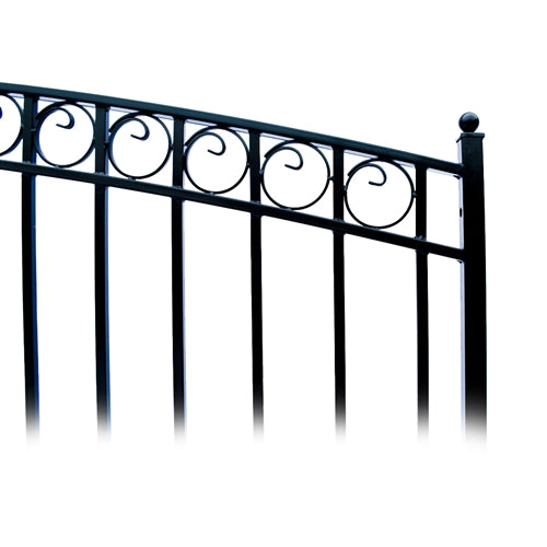 Aleko Steel Dual Swing Driveway Gate - PARIS Style - 14 x 6 Feet DG14PARD Aleko