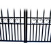 Aleko Steel Dual Swing Driveway Gate - PARIS Style - 14 x 6 Feet DG14PARD Aleko