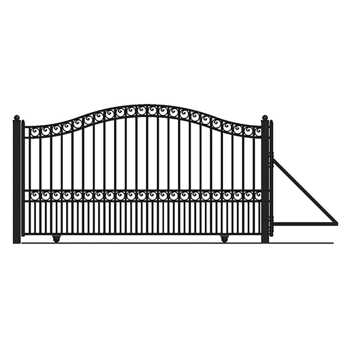 Aleko Steel Sliding Driveway Gate - PARIS Style - 18 x 6 Feet DG18PARSSL-AP Aleko