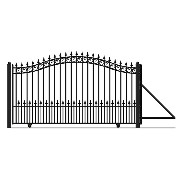 Aleko Steel Sliding Driveway Gate - PRAGUE Style - 14 x 6 Feet DG14PRASSL-AP Aleko