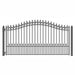 Aleko Steel Single Swing Driveway Gate - PRAGUE Style - 18 x 6 Feet DG18PRASSW-AP Aleko