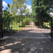 Aleko Steel Single Swing Driveway Gate - PRAGUE Style - 18 x 6 Feet DG18PRASSW-AP Aleko