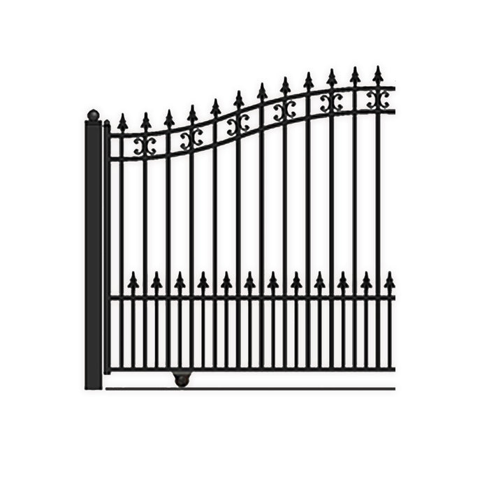 Aleko Steel Sliding Driveway Gate - ST. LOUIS Style - 18 x 6 Feet DG18SPTSSL-AP Aleko