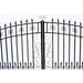 Aleko Steel Dual Swing Driveway Gate - VENICE Style - 12 x 6 Feet DG12VEND-AP Aleko