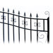 Aleko Steel Dual Swing Driveway Gate - VENICE Style - 12 x 6 Feet DG12VEND-AP Aleko