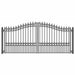 Aleko Steel Dual Swing Driveway Gate - LONDON Style - 14 x 6 Feet  DG14LOND-AP Aleko