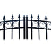 Aleko Steel Dual Swing Driveway Gate - LONDON Style - 18 x 6 Feet  DG18LOND-AP Aleko