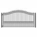 Aleko Steel Single Swing Driveway Gate - LONDON Style - 18 x 6 Feet DG18LONSSW-AP Aleko