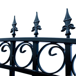 Aleko Steel Single Swing Driveway Gate - LONDON Style - 18 x 6 Feet DG18LONSSW-AP Aleko