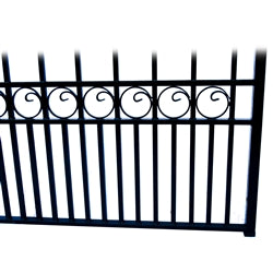 Aleko Steel Single Swing Driveway Gate - LONDON Style - 18 x 6 Feet DG18LONSSW-AP Aleko