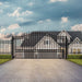 Aleko Steel Single Swing Driveway Gate - LONDON Style - 18 x 6 Feet DG18LONSSW-AP Aleko