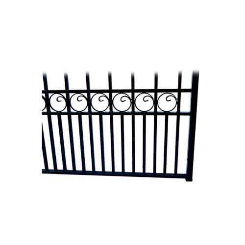 Aleko Steel Dual Swing Driveway Gate - PARIS Style - 14 x 6 Feet DG14PARD Aleko