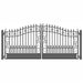 Aleko Steel Dual Swing Driveway Gate - VENICE Style - 16 x 6 Feet Aleko