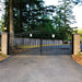 Aleko Steel Dual Swing Driveway Gate - PRAGUE Style - 18 x 6 Feet DG18PRAD-AP Aleko