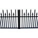 Aleko Steel Dual Swing Driveway Gate - PRAGUE Style - 18 x 6 Feet DG18PRAD-AP Aleko