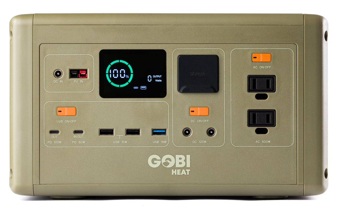 Gobi Heat CORE 614W Portable Power Station