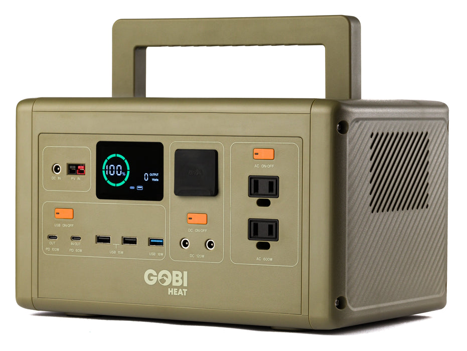 Gobi Heat CORE 614W Portable Power Station