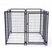 Aleko Expandable Heavy Duty Dog Kennel and Playpen Kit - 5 x 5 x 4 Feet - Black - DK5X5X4-AP Aleko