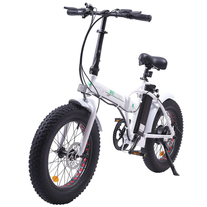 Ecotric 36V Fat Tire Folding 20" Electric Bike - UL Certified - White - C-FAT20810-WB Ecotric Electric Bikes