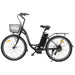 Ecotric 36V Electric Bike 26" Black Peacedove City Bike w/Basket & Rear Rack - NS-PEA26LED-MB Ecotric Electric Bikes