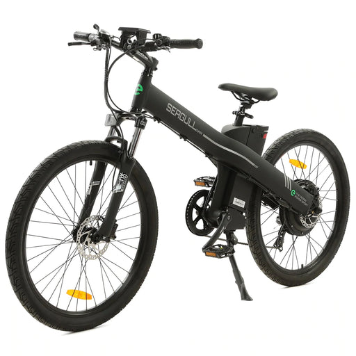 Ecotric 48V Electric Bike Seagull Mountain Bike - Matte Black - NS-SEA26S900-MB Ecotric Electric Bikes