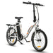 Ecotric 36V Folding Electric Bike Starfish 20" - UL Certified - White - C-STA20LED-W-Z Ecotric Electric Bikes