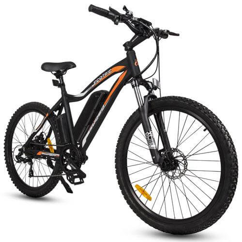 Ecotric 36V Leopard Electric Mountain Bike - Matte Black LEOPARD26-MB Ecotric Electric Bikes