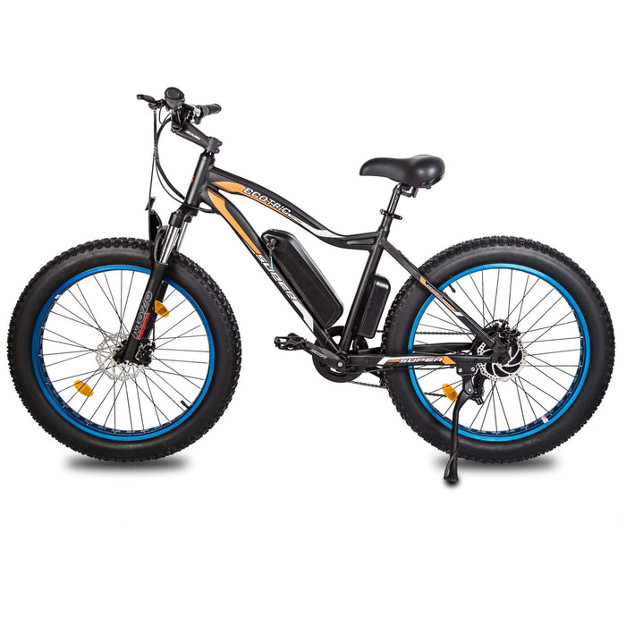 Ecotric Rocket Fat Tire Beach Snow Electric Bike - Blue ROCKET26-BL Ecotric Electric Bikes