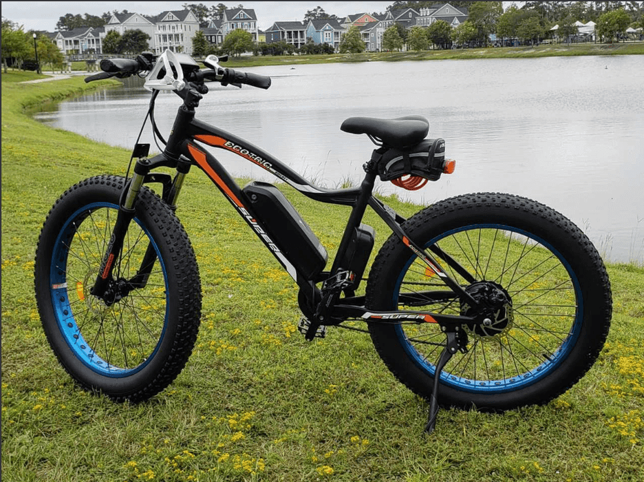 Ecotric Rocket Fat Tire Beach Snow Electric Bike - Blue ROCKET26-BL Ecotric Electric Bikes