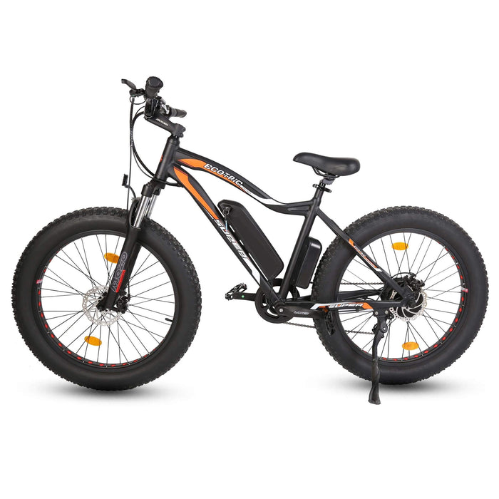 Ecotric Rocket Fat Tire Beach Snow Electric Bike - Matt Black ROCKET26-MB Ecotric Electric Bikes