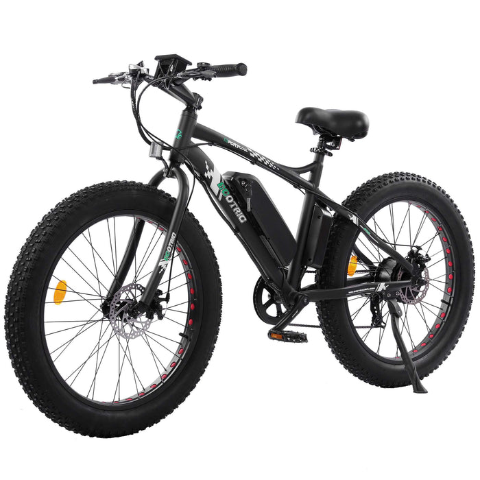Ecotric 36V Fat Tire Electric Bike Beach & Snow Bike - Matte Black - D-FAT26S900-MB Ecotric Electric Bikes