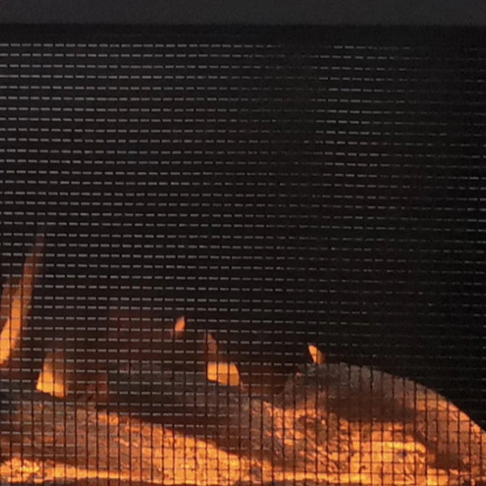Forte 40" Steel Mesh Screen Non Reflective Recessed Electric Fireplace by TouchStone 80048 TouchStone