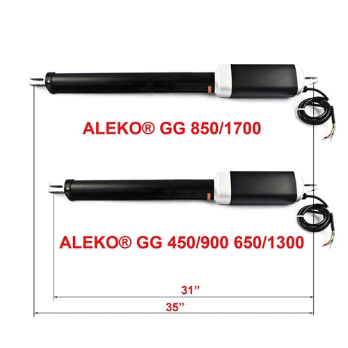 Aleko Dual Swing Gate Operator - GG1700/AS1700 AC/DC - Basic Kit GG1700NOR-AP Aleko