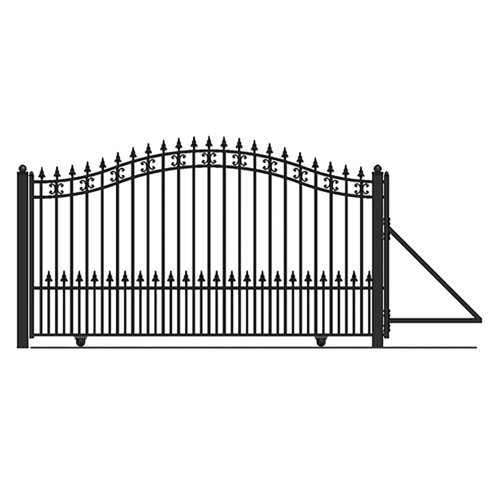 AlekoSteel Sliding Driveway Gate - ST.LOUIS Style - 14 x 6 Feet DG14SPTSSL-AP Aleko