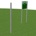 Commercial Playground Side Leg Lift Post & Sign #HTK10 by KidStuff PlaySystems KidStuff PlaySystems