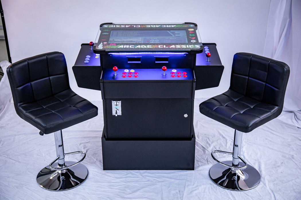 Full-sized, 3 Sided, Cocktail Table Arcade Game With 1,162 Classic, Golden Age, and Midway Games by Game Room City 1162CT Game Room City