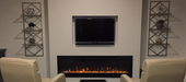 Sideline 84" Recessed Electric Fireplace by TouchStone 80043 TouchStone