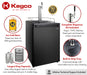 Kegco 24" Wide Single Tap Black Kegerator K209B-1NK Kegco