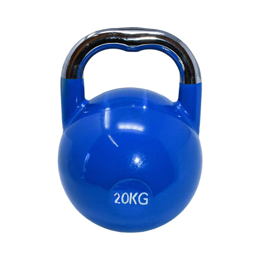 Aleko Premium Coated Steel Kettlebell - 44 lbs (20 kg) - Blue Aleko