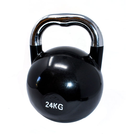 Aleko Premium Coated Steel Kettlebell - 53 lbs (24 kg) - Black Aleko