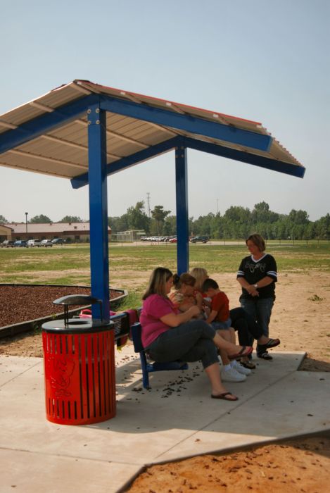 Commercial Playground Shelter for Picnic Table or Park Bench #9301 KidStuff PlaySystems KidStuff PlaySystems