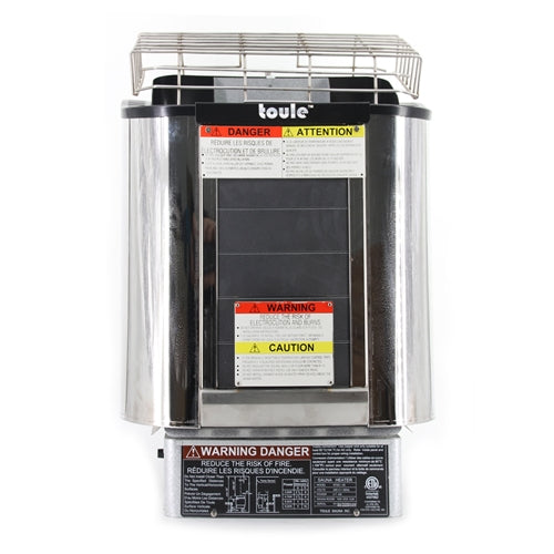 Aleko TOULE ETL Certified Wet Dry Sauna Heater Stove - Wall Digital Controller - 4.5KW NTSC45-AP Aleko