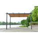 Aleko Aluminum Outdoor Retractable Canopy Pergola - 13 x 10 Ft - Sand Color Aleko