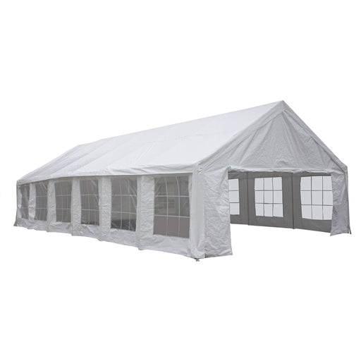 Aleko Heavy Duty Outdoor Canopy Event Tent with Windows - 20 X 40 FT - White PWT20X40 Aleko
