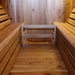Aleko Outdoor Rustic Cedar Barrel Steam Sauna - Front Porch Canopy - ETL Certified - 6 Person SB6CED-AP Aleko