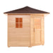 Aleko Canadian Hemlock Wet Dry Outdoor Sauna with Asphalt Roof - 8 kW ETL Certified Heater - 8 Person SKD8HEM-AP Aleko