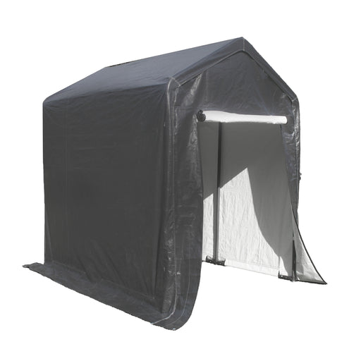 Aleko Heavy Duty Outdoor Canopy Storage Shelter Shed - 12 x 6 x 8 Feet - Gray SS6X12-AP Aleko