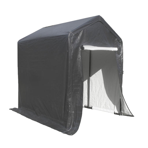 Aleko Heavy Duty Outdoor Canopy Storage Shelter Shed - 8 x 8 x 9 Feet - Gray SS8X8-AP Aleko