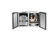 Summerset 36" 2-Drawer Dry Storage Pantry & Enclosed Cabinet Combo Summerset